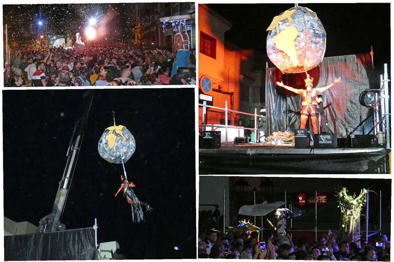 Espectáculo de anoche en Valsequillo (Foto TA)